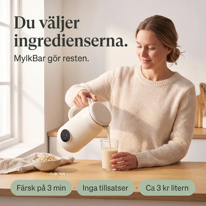 Du väljer ingredienserna, MylkBar gör resten: färsk havredryck hemma