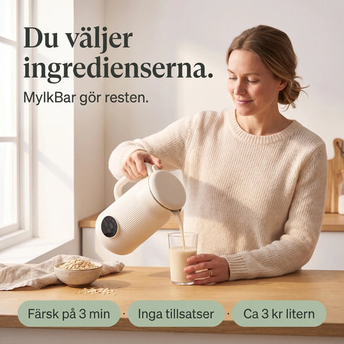 Du väljer ingredienserna, MylkBar gör resten: färsk havredryck hemma
